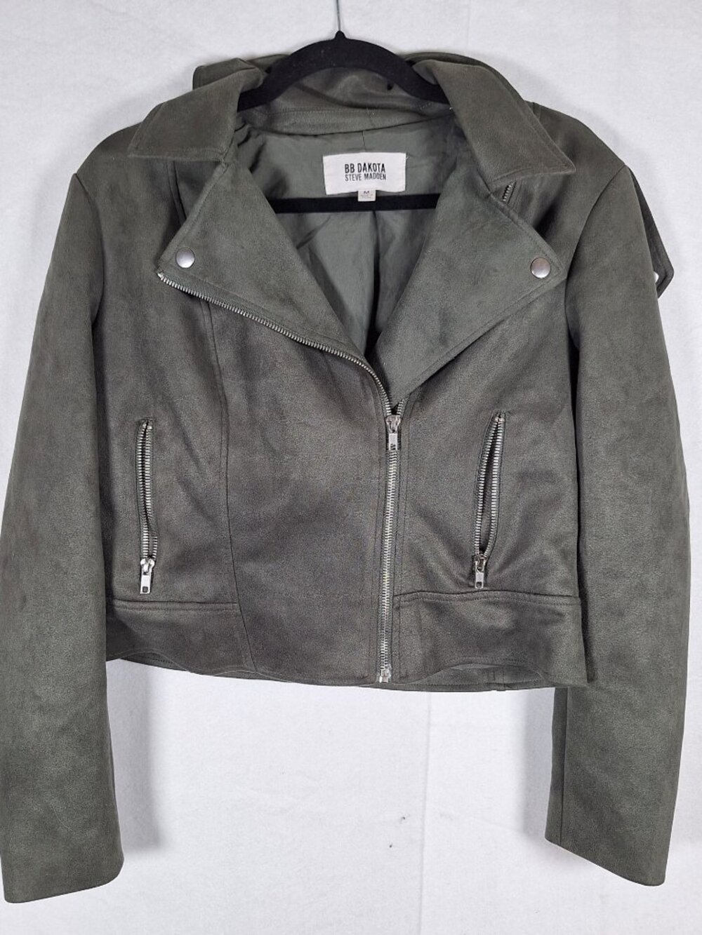 BB Dakota Steve Madden Cropped green jacket size medium